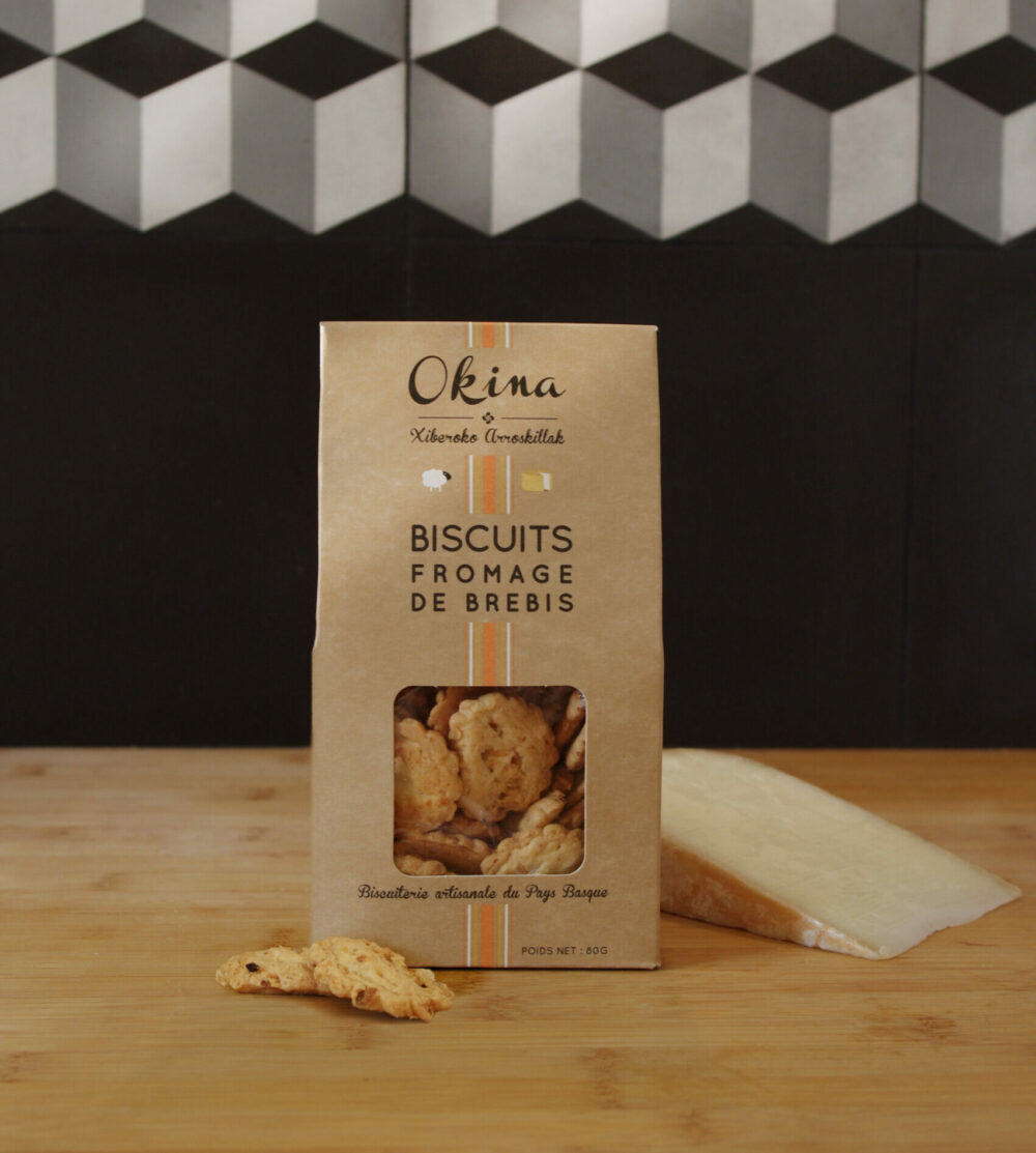 Biscuits apéritifs au Fromage de Brebis (Sachet de 80 g)