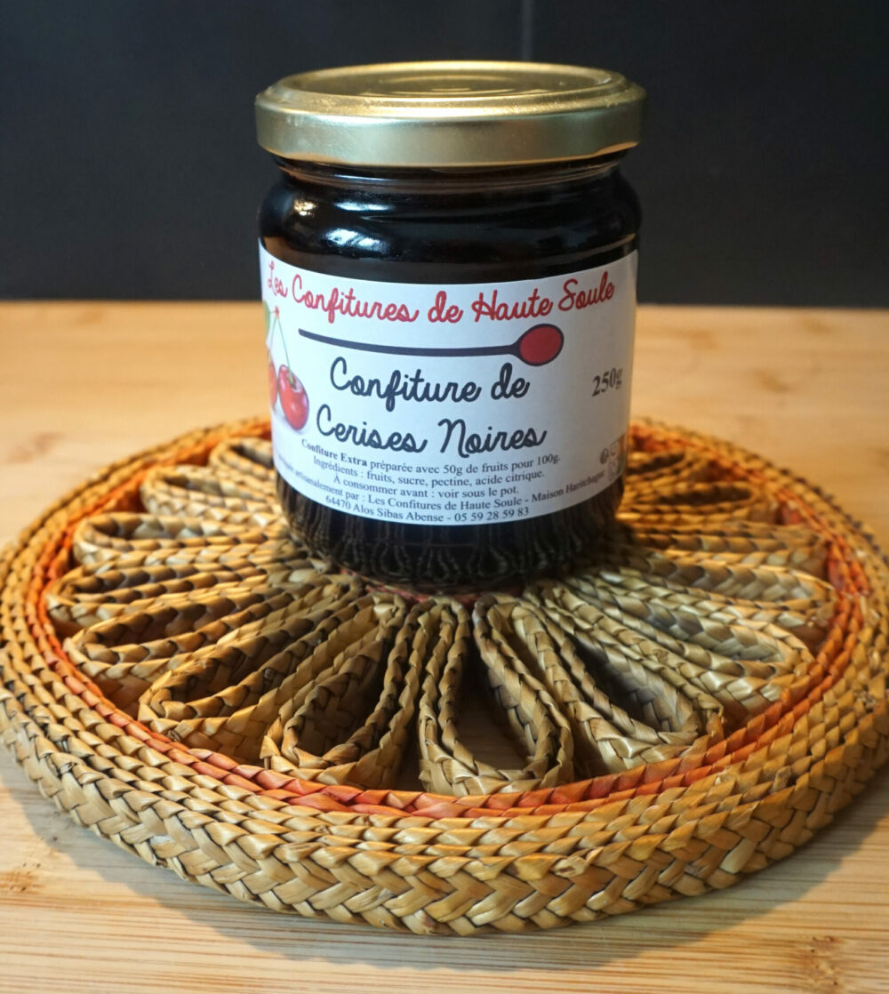 Confiture de cerises noires (Bocal de 250 g)