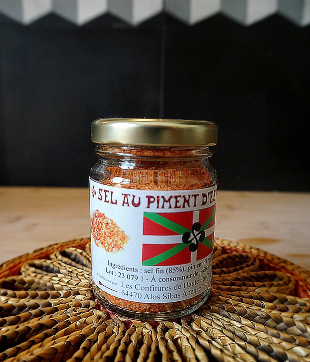 Sel fin au piment d’Espelette (Bocal de 90 g)